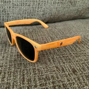 Very Rare! Peloton Sunglasses! Light Wood Frames! Wayfarer Style!
